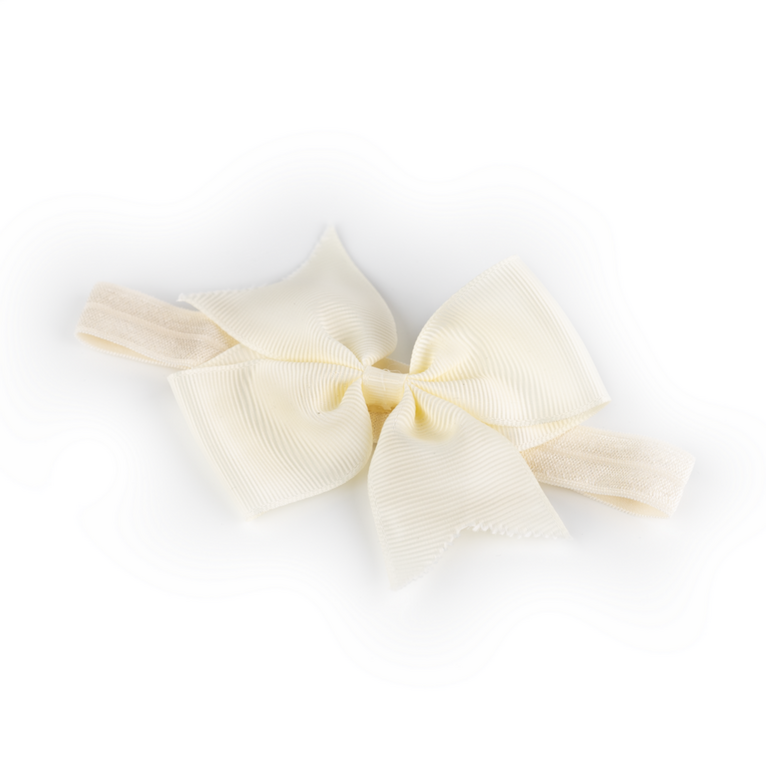 Busy Lizzie Hair bow - Hair band - Ivory