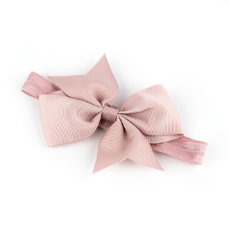 Busy Lizzie Hair bow - Hair band - Dusty pink