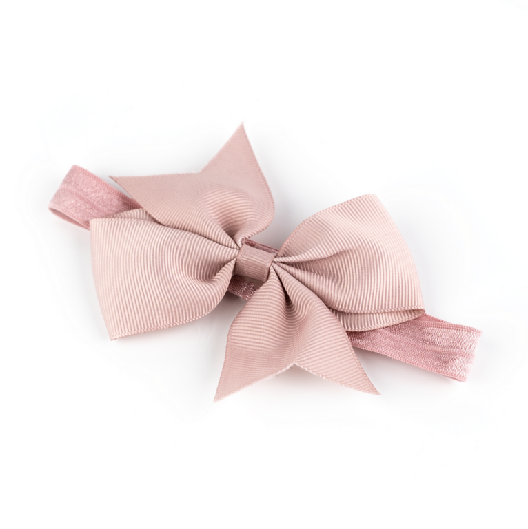 Busy Lizzie Hair bow - Hair band - Dusty pink