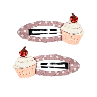 Busy Lizzie Barettes - Cupcake