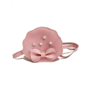 Busy Lizzie Bag - Shell with bow - Pink