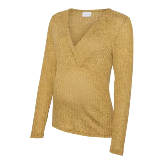 Mama;Licious MLZENIA TESS  Top Dried Tobacco/Me lange