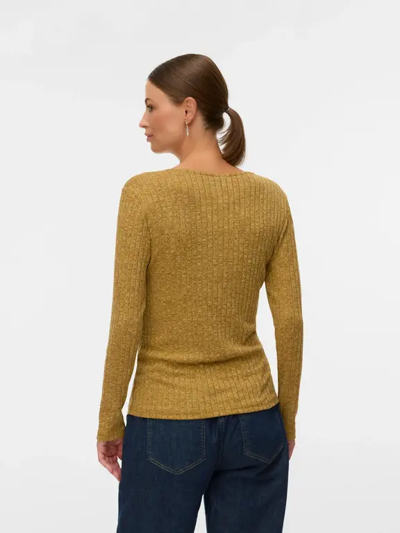 Mama;Licious MLZENIA TESS  Top Dried Tobacco/Me lange