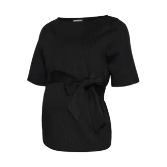 Mama;Licious MLTALIA 24 Top Black/Grey Pinst