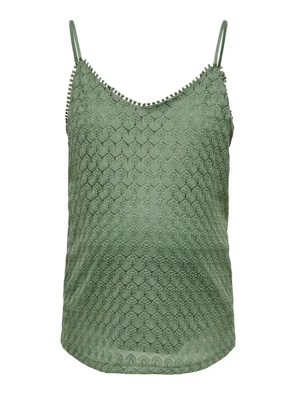 Only OLMPATRICIA Singlet Hedge Green