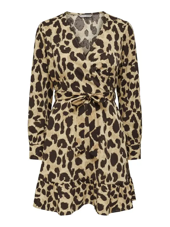 Only OLMAUDREY  Belt Dress Warm Sand/Jungle