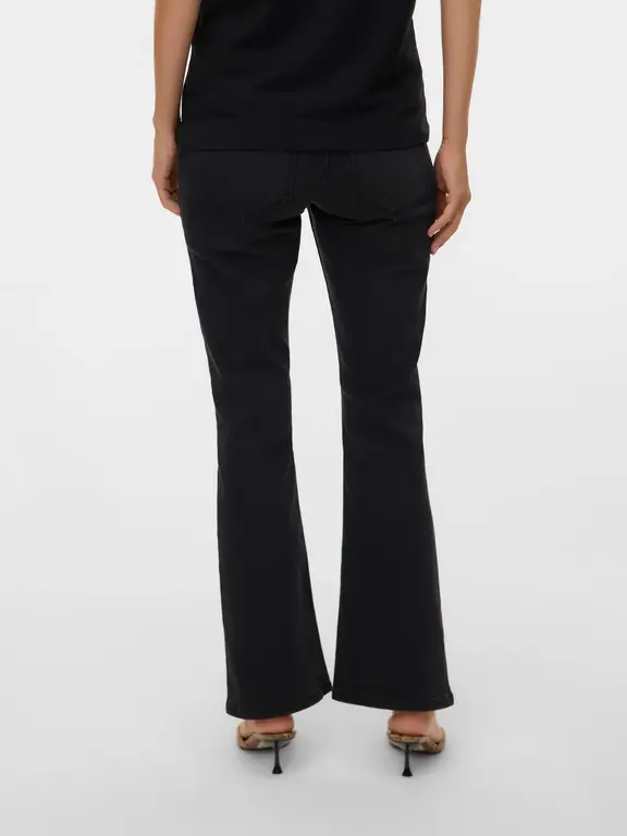 Mama;Licious Flared fit Jeans Black Denim