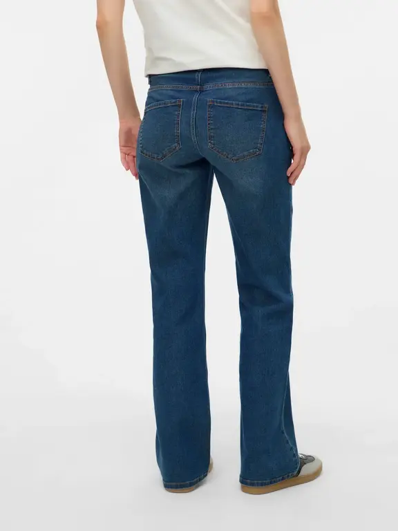 Mama;Licious Flared fit Mid waist Bootcut Jeans Blue Denim