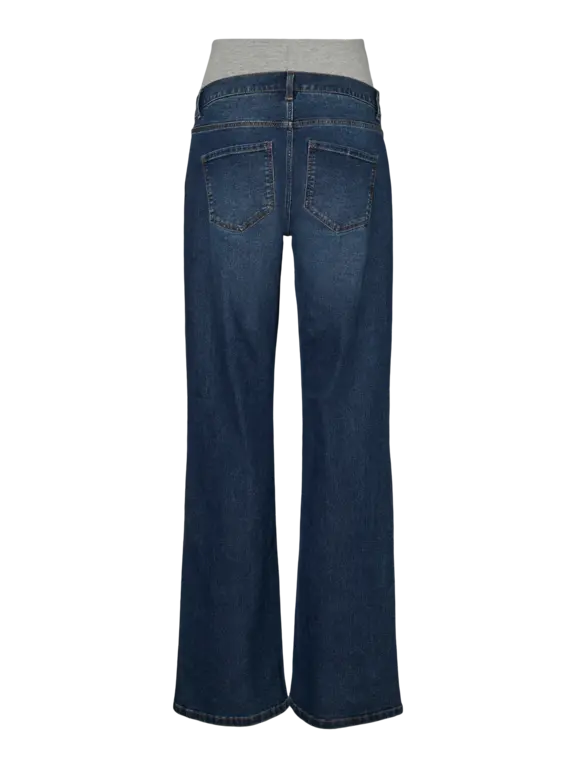 Mama;Licious Flared fit Mid waist Bootcut Jeans Blue Denim