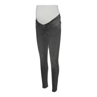 Mama;Licious Slim fit Mid waist Jeans Dark Grey Denim