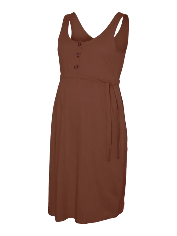 Mama;Licious MLIVY Zwangerschapsjurk Mahogany