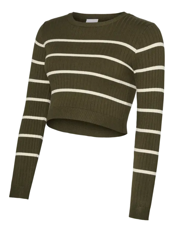 Mama;Licious Gebreide Zwangerschaps-pullover Groen