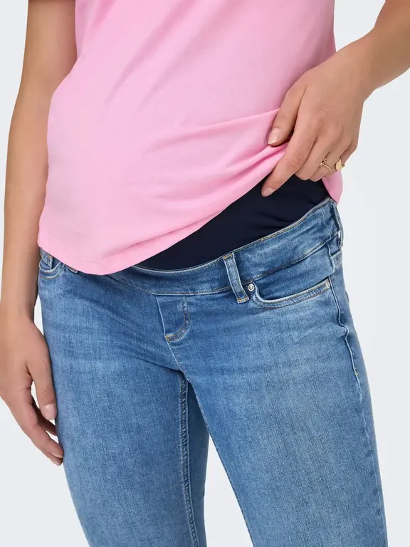 Only OLMBLUSH Mid waist Flared fit Jeans Blue Denim