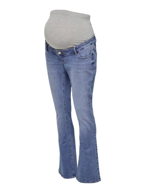 Only OLMBLUSH Mid waist Flared fit Jeans Blue Denim