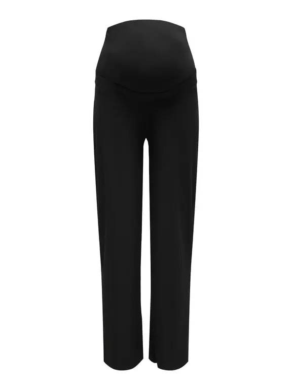 Only OLMEMMA Regular fit Broek met wijde pijpen Zwart