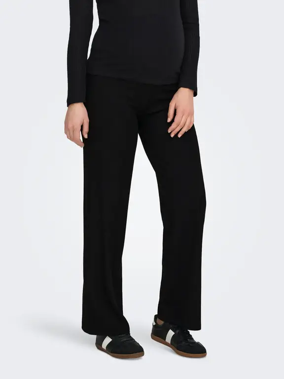 Only OLMEMMA Regular fit Broek met wijde pijpen Zwart