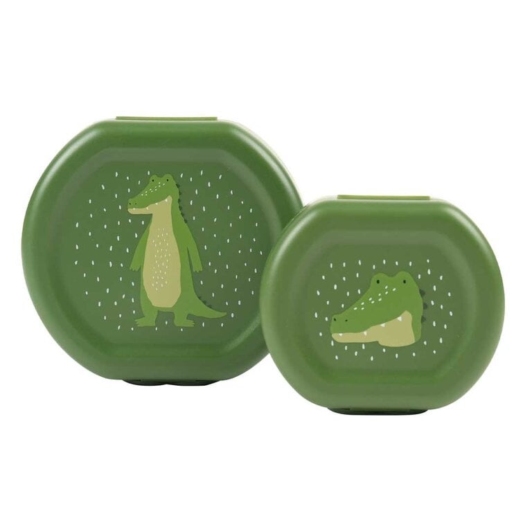 Trixie Snackbox met clip - 2 stuks - Mr. Alligator