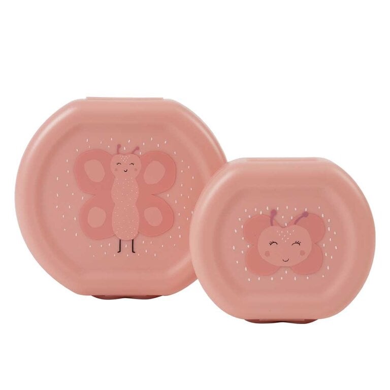 Trixie Snackbox met clip - 2 stuks - Mrs. Butterfly