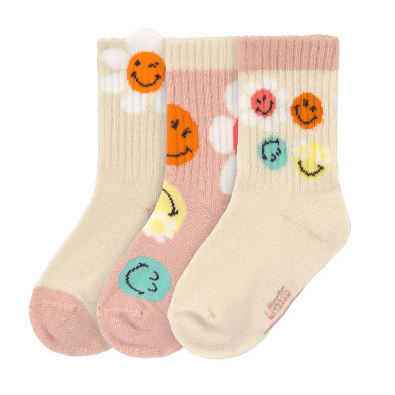 Lässig Kindersokken (3 stuks) - SmileyWorld roze