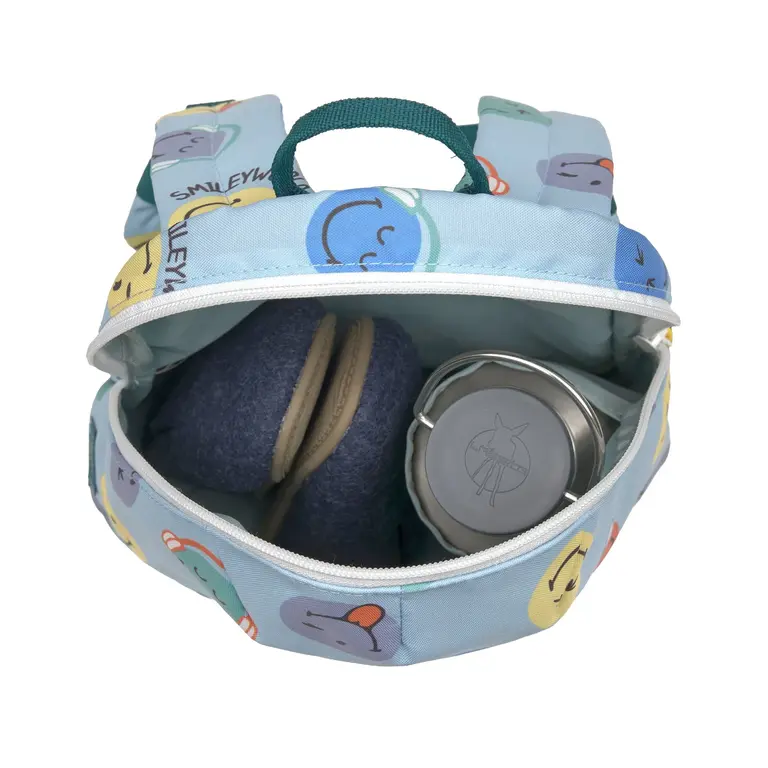 Lässig Babyrugzak - SmileyWorld blauw