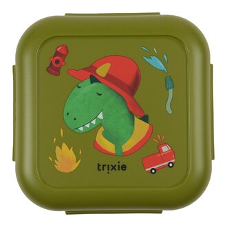 Trixie Snack box with clips - Fireman Mr. Dino