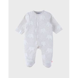 Noukie's Baby pyjama jacquard katoen Olifant