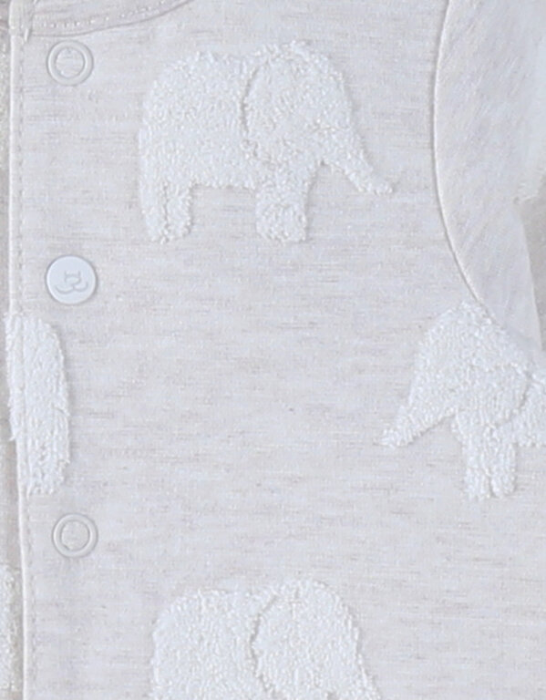 Noukie's Baby pyjama jacquard katoen Olifant
