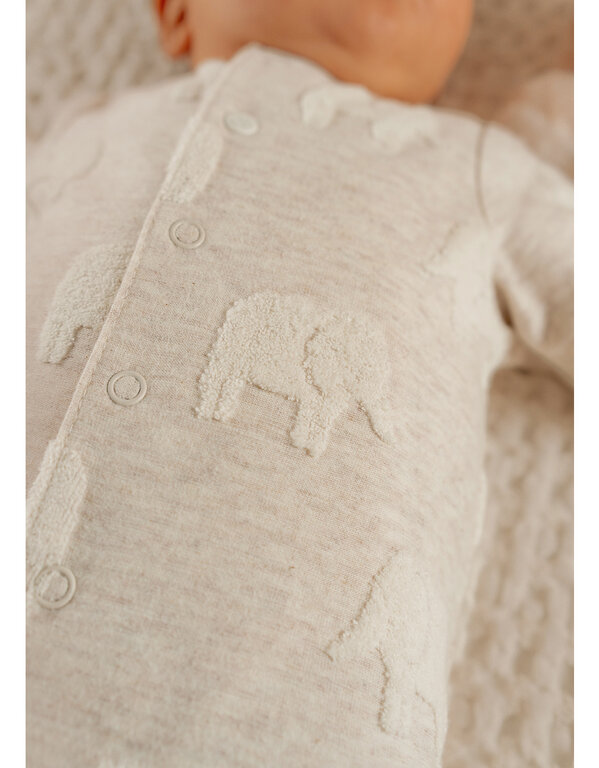 Noukie's Baby pyjama jacquard katoen Olifant