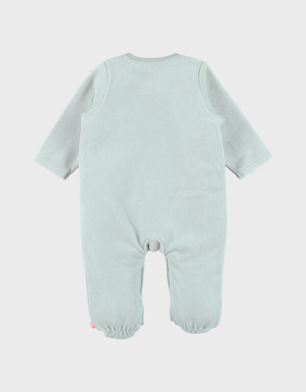 Noukie's Baby pyjama, geborduurd velours Hartje