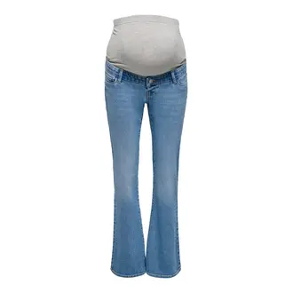 Only OLMLANA HW Retro Flared Blue Denim