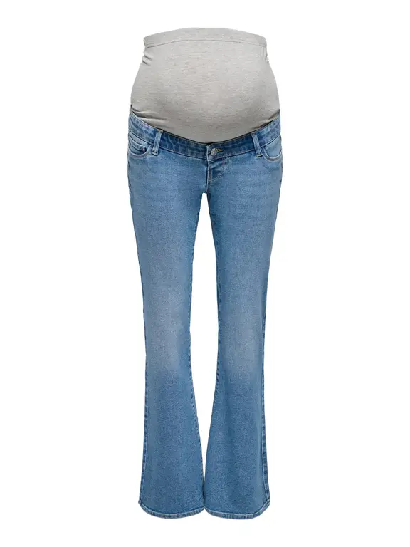 Only OLMLANA HW Retro Flared Blue Denim