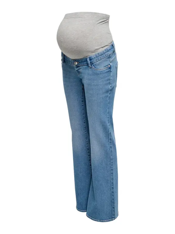 Only OLMLANA HW Retro Flared Blue Denim