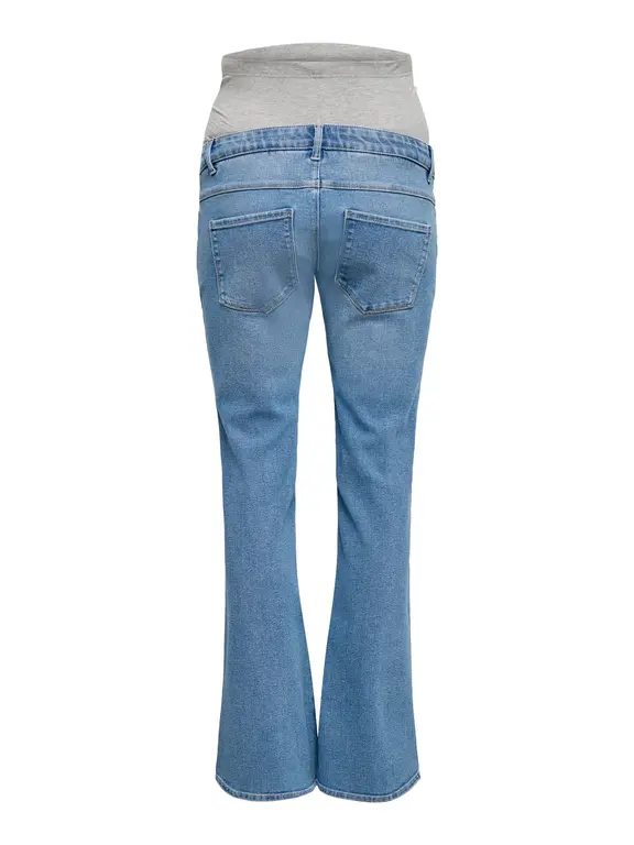 Only OLMLANA HW Retro Flared Blue Denim