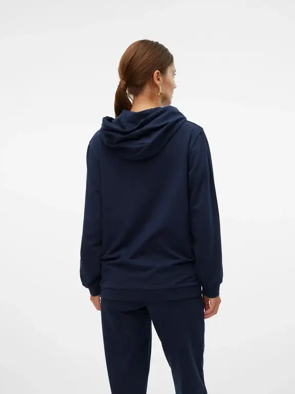 Mama;Licious MLMILLE L/S Swaet Hood Navy