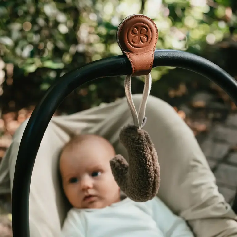 Cloby Leren swaddle clips - Bruin