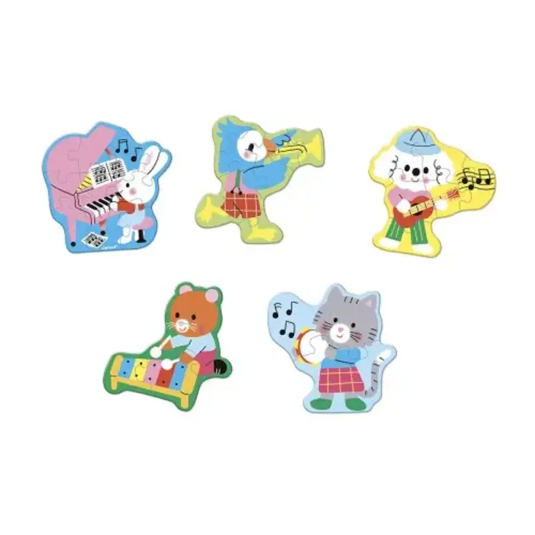 Janod 5 Progressieve muziekpuzzels