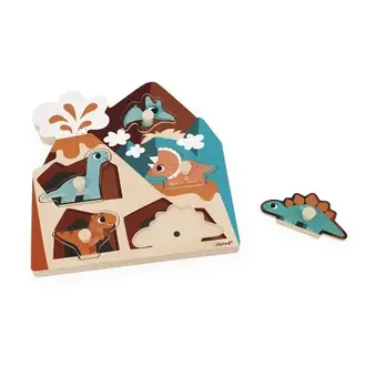 Janod 5-delige Dino Sound Puzzle