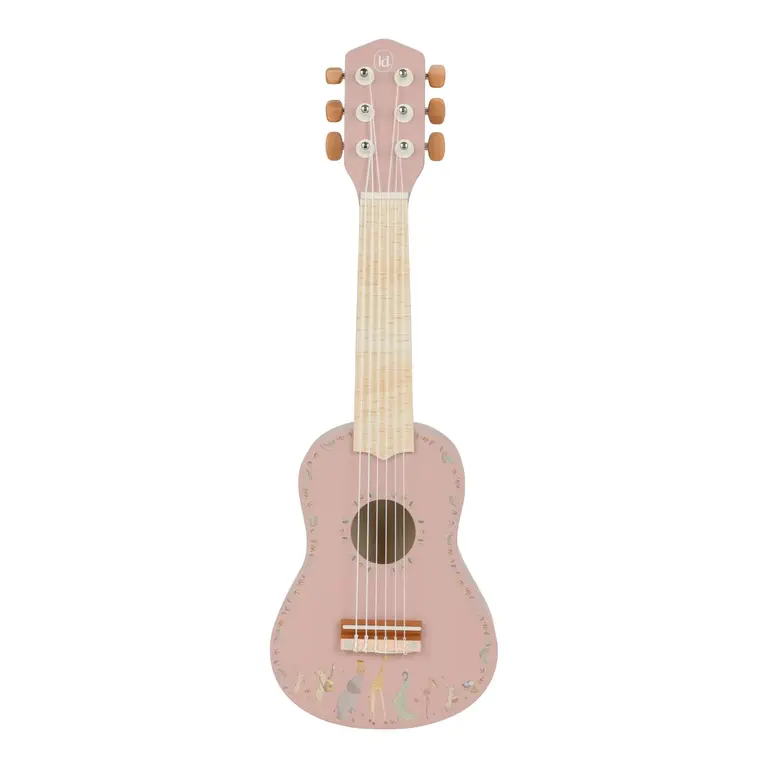 Little Dutch Houten gitaar - Roze - Safari Friends