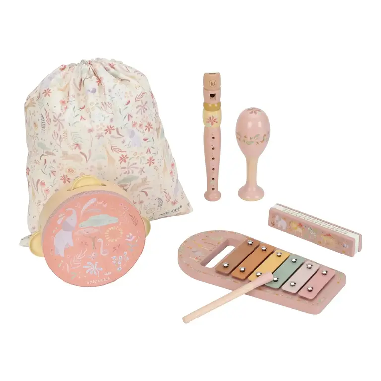 Little Dutch Muziekset - Pink - Safari Friends