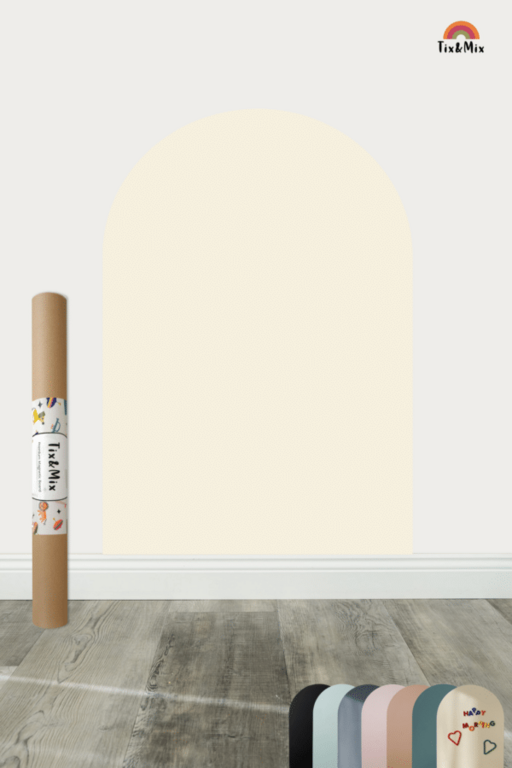 Tix & Mix magnetic wall decal White Pudding + 2 crayons