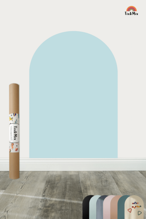 Tix & Mix magnetic wall decal Blue Dream + 2 crayons