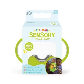 Glo Pals Mini Sensory Play Jar green