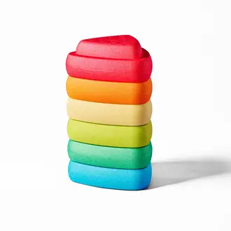 Nattou Blocky Balans Stapelstenen Multicolor 6st