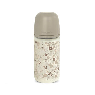 Suavinex Wonderalnd - Glazen Fles 240ML - Zuigspeen SXPro S - Liberty Beige