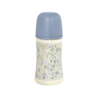 Suavinex Wonderland - Fles 270ML - Zuigspeen SXPro M - Liberty Blauw
