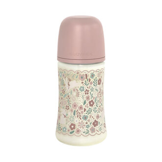 Suavinex Wonderalnd - Fles 270ML - Zuigspeen SXPro M - Liberty Roze