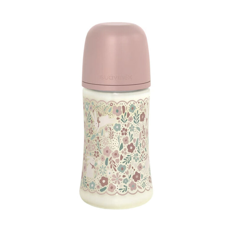 Suavinex Wonderalnd - Fles 270ML - Zuigspeen SXPro M - Liberty Roze