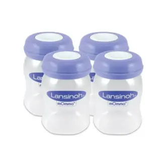 Lansinoh Bewaarflesjes voor moedermelk 4x160ml