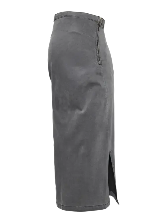 Mama;Licious MLIZMIR Midi Skirt Light Grey Denim