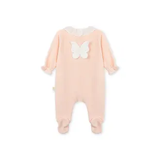BabyGi Pastel Pink Butterfly Footie